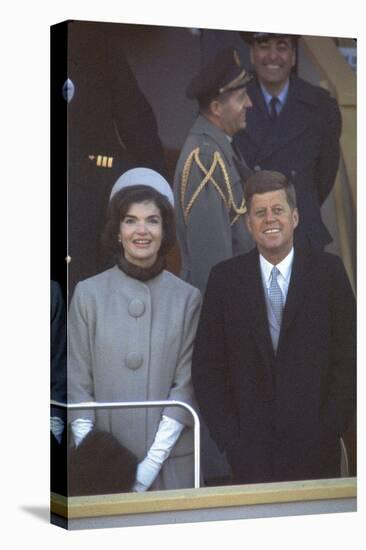 President Kennedy with First Lady Jackie at His Inauguration-Leonard Mccombe-Premier Image Canvas