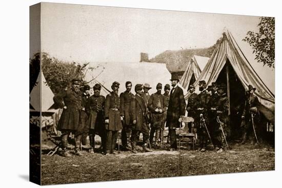 President Lincoln Visiting the Camp at Antietam, 1892-Mathew Brady-Premier Image Canvas