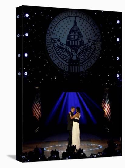 President Obama and First Lady Michelle Obama Dance, Neighborhood Inaugural Ball, January 20, 2009-null-Premier Image Canvas
