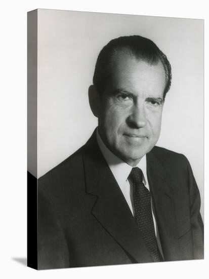 President Richard Nixon in His First Term Official Portrait, 1969-null-Stretched Canvas