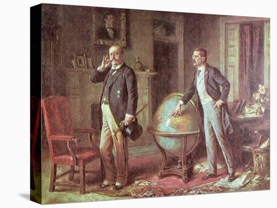 President Theodore Roosevelt of the United States of America and the German Kaiser Wilhelm II-Jean Leon Gerome Ferris-Premier Image Canvas