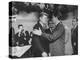 Presidential Candidate John F. Kennedy Speaking to Fellow Candidate Richard M. Nixon-Ed Clark-Premier Image Canvas