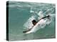 Presidential Candidate Senator Barack Obama, On Vacation, Body Surfing at a Beach, Honolulu, Hawaii-null-Premier Image Canvas