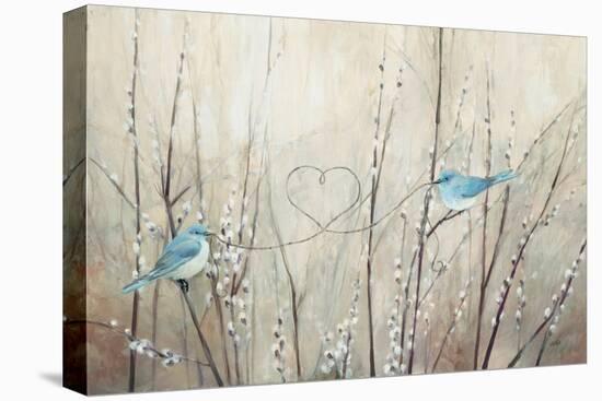 Pretty Birds Neutral String-Julia Purinton-Stretched Canvas