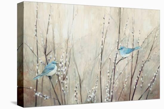 Pretty Birds Neutral-Julia Purinton-Stretched Canvas