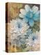 Pretty Blue Dahlias 2-Vera Hills-Stretched Canvas