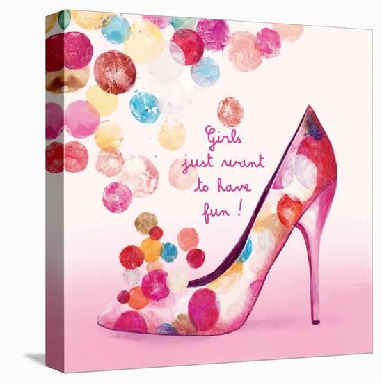 Pretty Bubble Shoe-Colleen Sarah-Stretched Canvas