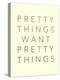 Pretty Words 1-Lola Bryant-Stretched Canvas