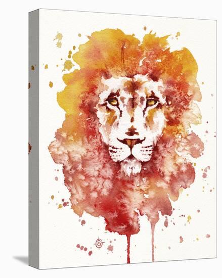 Pride (Watercolor Lion)-Sillier than Sally-Stretched Canvas