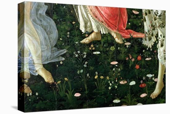 Primavera: Detail of Flowers-Sandro Botticelli-Premier Image Canvas