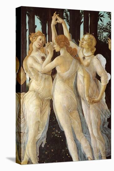 Primavera, Three Graces-Sandro Botticelli-Stretched Canvas