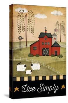 Primitive Live Simply-Jennifer Pugh-Stretched Canvas