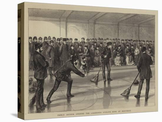 Prince Arthur Opening the Caledonia Curling Rink at Montreal-null-Premier Image Canvas