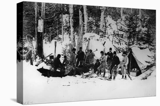 Prince Arthur's Moose Hunting Expedition in Canada, C.1870-English Photographer-Premier Image Canvas