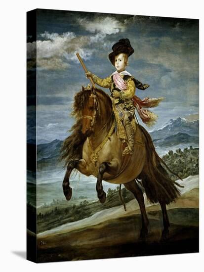 Prince Baltasar Carlos on Horseback, 1634-1635-Diego Velazquez-Premier Image Canvas