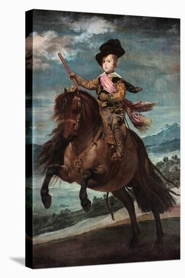 Prince Baltasar Carlos on Horseback, 1635-36-Diego Velazquez-Premier Image Canvas