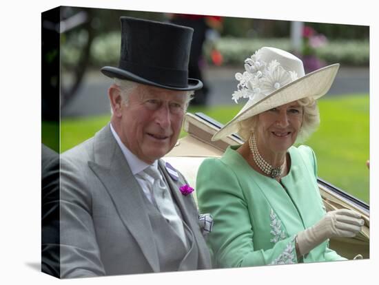 Prince Charles and Camilla, Duchess of Cornwall arriving at Royal Ascot-Associated Newspapers-Stretched Canvas