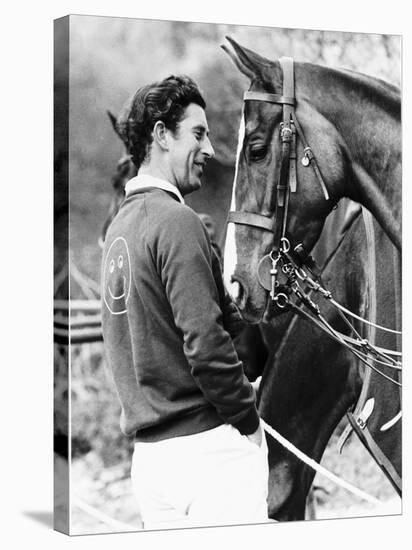 Prince Charles with His Polo Pony Pan's Folly May 1977-null-Premier Image Canvas