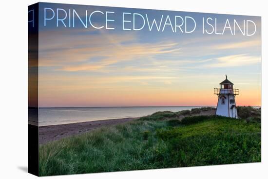 Prince Edward Island - Covehead Lighthouse and Sunset-Lantern Press-Stretched Canvas