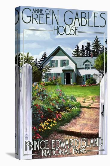 Prince Edward Island - Green Gables House and Gardens-Lantern Press-Stretched Canvas