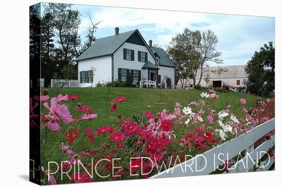 Prince Edward Island - Green Gables House and Gardens-Lantern Press-Stretched Canvas