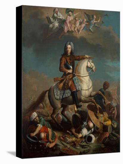 Prince Eugene of Savoy as the Conqueror of the Turks, C.1701-50-German School-Premier Image Canvas