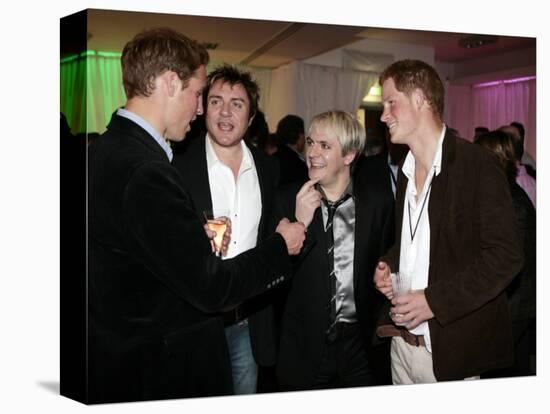 Prince Harry and Prince William with 80s pop band Duran Duran-null-Premier Image Canvas