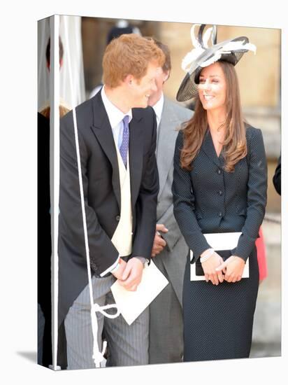 prince harry & kate middleton all smiles as they see prince william in his garter robes, June 2008-null-Premier Image Canvas