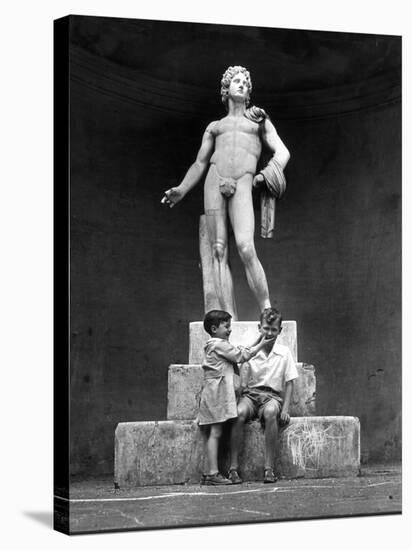 Prince of Naples Victor Emmanuel Getting Himself Identified by a Little Blind Boy-John Phillips-Premier Image Canvas