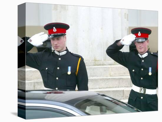 Prince William and Prince Harry, The Sovereign's Parade 2006-null-Premier Image Canvas