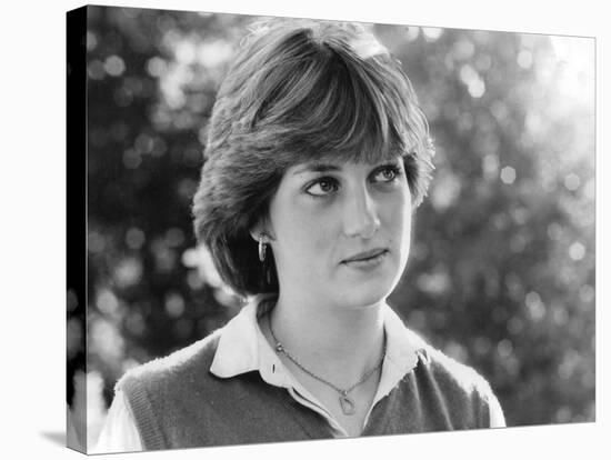 Princess Diana Meeting the Press for the First Time-Associated Newspapers-Stretched Canvas