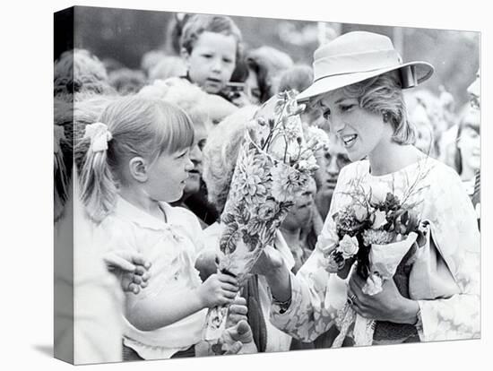 Princess Diana of Wales Visit to Open the Fisher Price Toy Factory in Peterlee-null-Premier Image Canvas