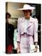 Princess Diana Receives the Freedom of Northampton Wears Pink Suit June 1989-null-Premier Image Canvas