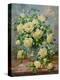 Princess Diana Roses in a Cut Glass Vase-Albert Williams-Premier Image Canvas
