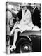 Princess Diana Sitting on Prince Charles Aston Martin Car at Smiths Lawn Windsor-null-Premier Image Canvas