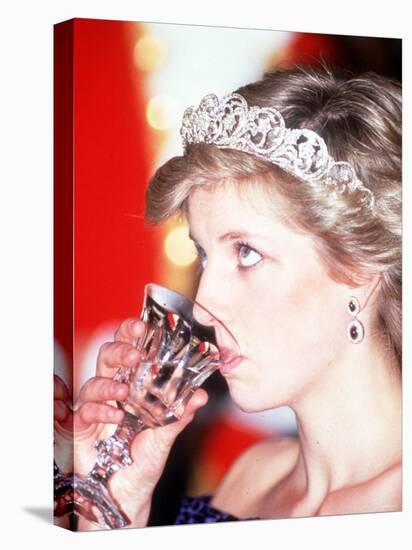 Princess Diana Visits Portugal at Banquet Hosted by the President-null-Premier Image Canvas