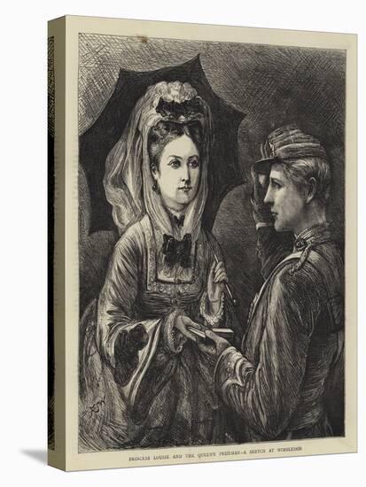 Princess Louise and the Queen's Prizeman, a Sketch at Wimbledon-Francis S. Walker-Premier Image Canvas