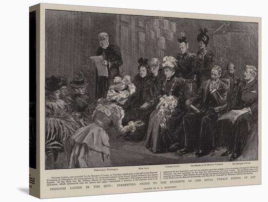 Princess Louise in the City, Presenting Prizes to the Students of the Royal Female School of Art-null-Premier Image Canvas