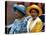 Princess Margaret and the Queen Mother Ride in an Open Carriage During the Trooping of the Colour-null-Premier Image Canvas