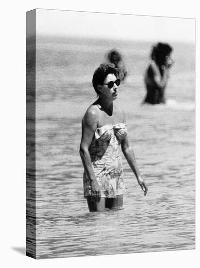 Princess Margaret on Holiday in Mustique Roddy Llewellyn is Staying on the Same Island-null-Premier Image Canvas