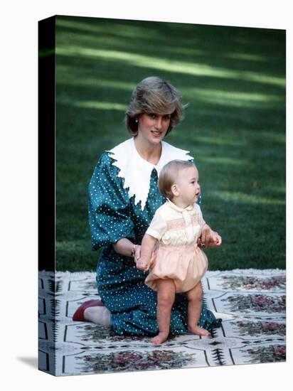 Princess of Wales with William in New Zealand, April 1983-null-Premier Image Canvas