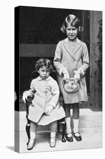 Princesses Elizabeth and Margaret, 1933-null-Premier Image Canvas