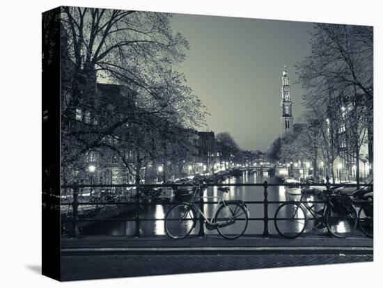 Prinsengracht and Wsterkerk, Amsterdam, Holland-Jon Arnold-Premier Image Canvas