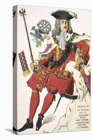 Print Depicting Frederick I, King of Prussia-null-Premier Image Canvas