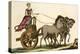 Print of Ancient Greek Female Charioteer-null-Premier Image Canvas