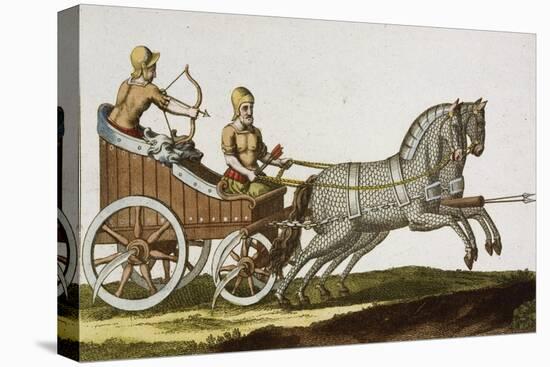 Print of Ancient Syrian Chariot-null-Premier Image Canvas