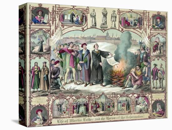 Print of the Life of Martin Luther and the Heroes of the Reformation-null-Premier Image Canvas