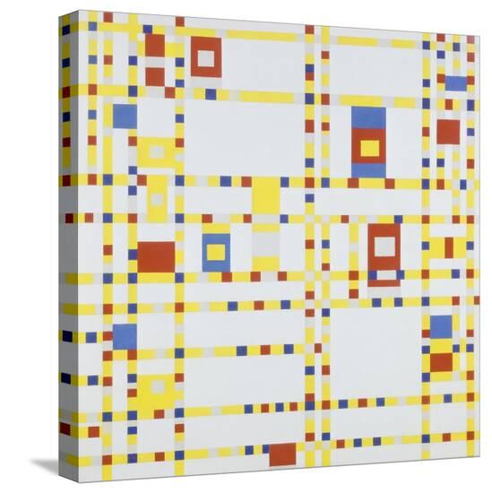 Broadway Boogie-Woogie, 1942 Stretched Canvas Print by Piet Mondrian at ...