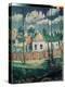 Printemps. Paysage Avec Une Petite Maison. (Spring. Landscape with a Small House). Peinture De Kasi-Kazimir Severinovich Malevich-Premier Image Canvas