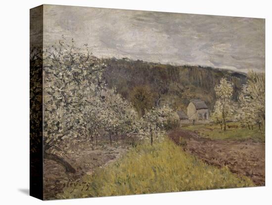 Printemps pluvieux aux environs de Paris-Alfred Sisley-Premier Image Canvas